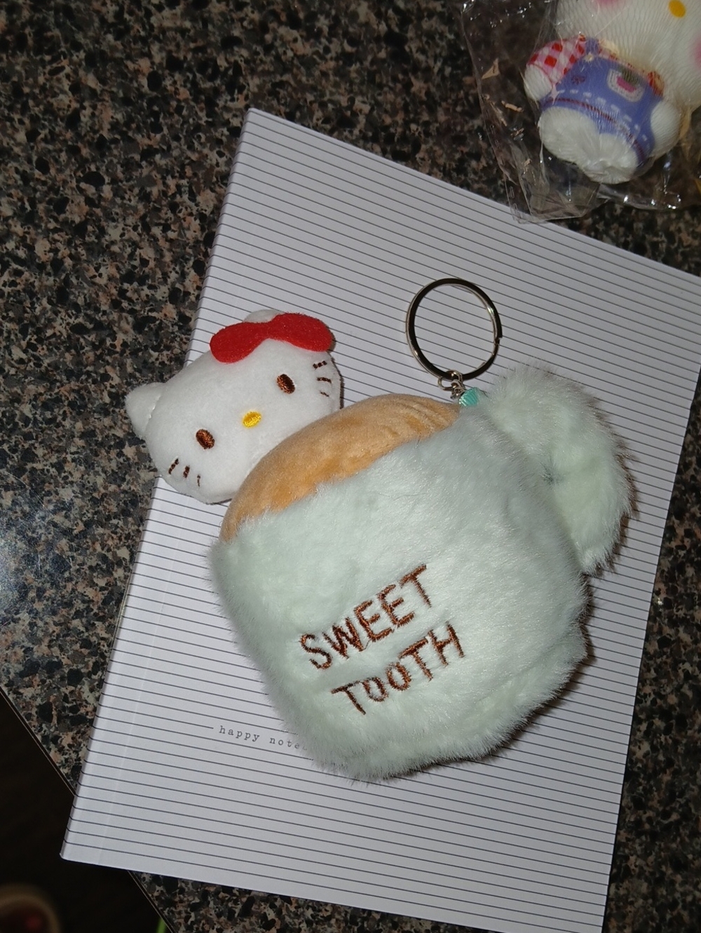 #HelloKitty Sweet Tooth Plush #Keychain - Mint